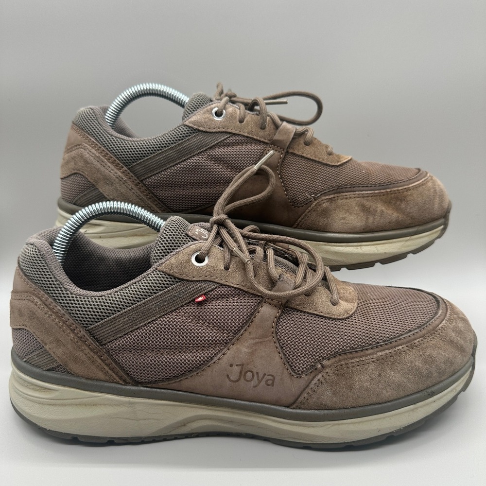 Joya Tony II Sneakers Mens 10 Light Brown Suede Mesh Walking Comfort Shoes